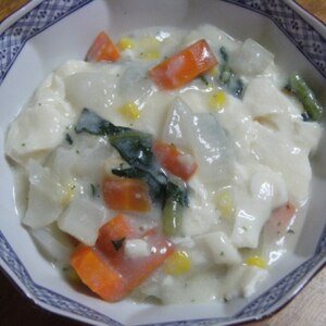 朝スープ☆簡単 たっぷり野菜とお豆腐のスープ♪